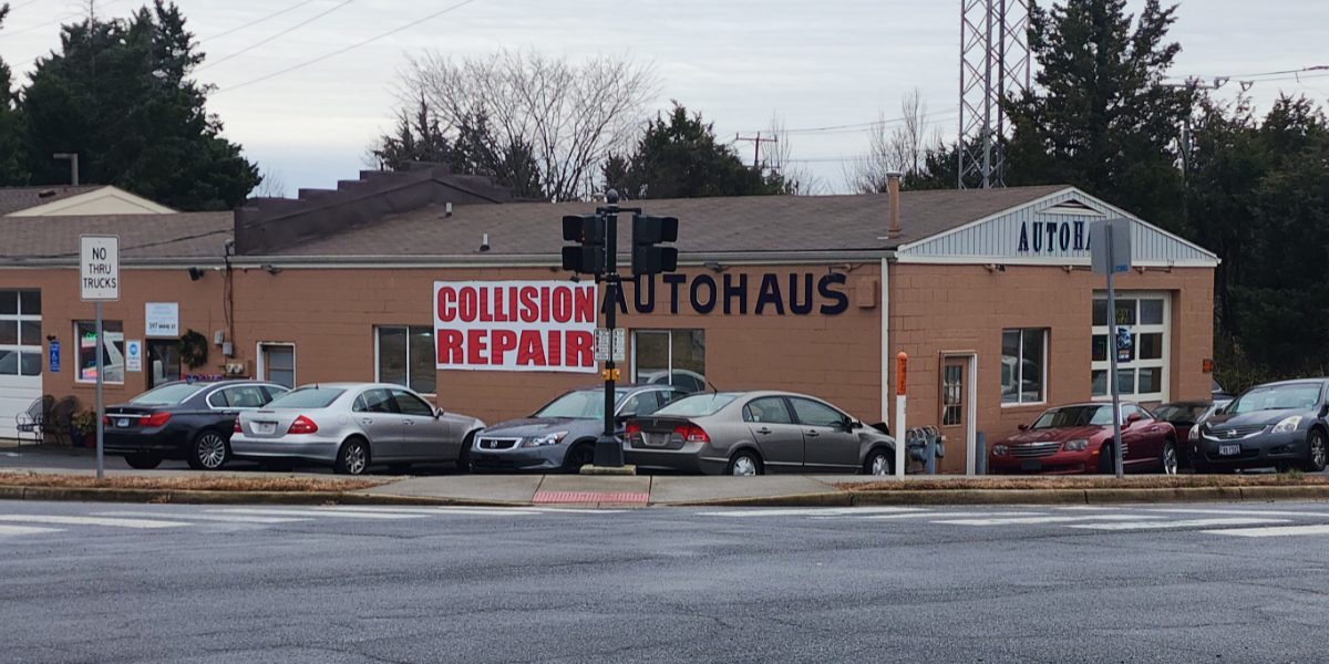 Autohaus auto body and collision repair shop at 597 Grove St in Herndon, VA